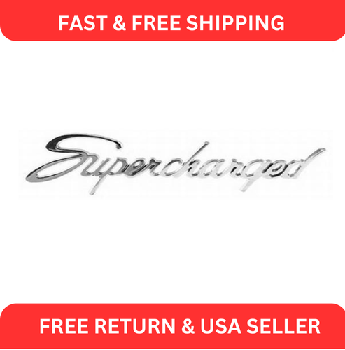 Supercharged Script Emblem | eBay