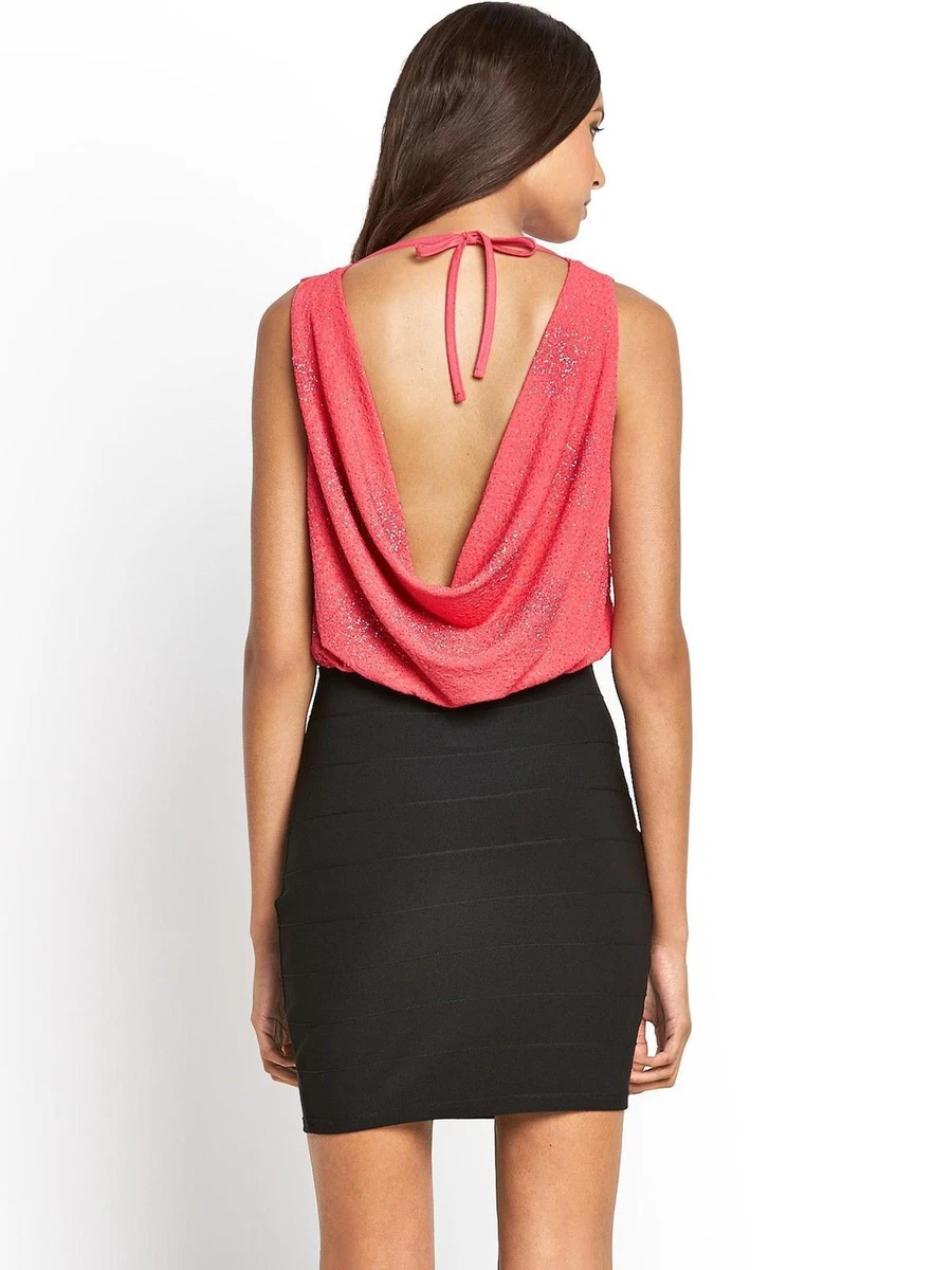 Lipsy cowl back dress cheap