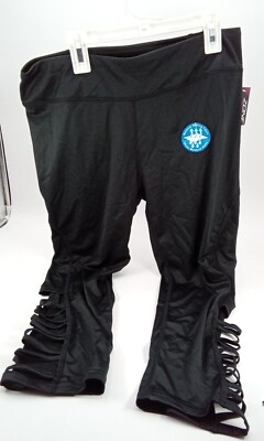 NWT Zone Pro Capri Leggings Workout Athletic Black Moisture Wick