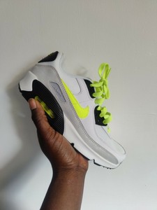 Nike Air Max 90 Ltr GS CD6864-112 Pure Platinum/VOLT UK 4.5 nos 5Y EUR 37.5  Nuevo | eBay