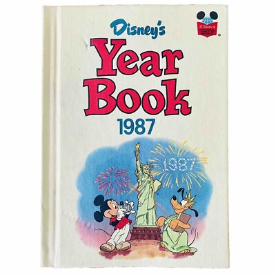 Vintage 1987 Disneys Year Book Hardcover Wonderful World of Reading