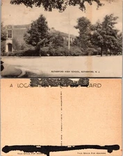 Rutherford High School Rutherford NJ Postcard