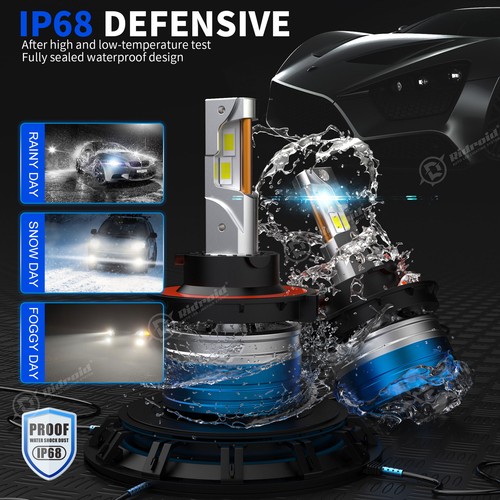 RIDROID H13 LED Headlight for Ford F-250 F-350 Super Duty 2005-2022 High Lo Beam - Picture 9 of 18