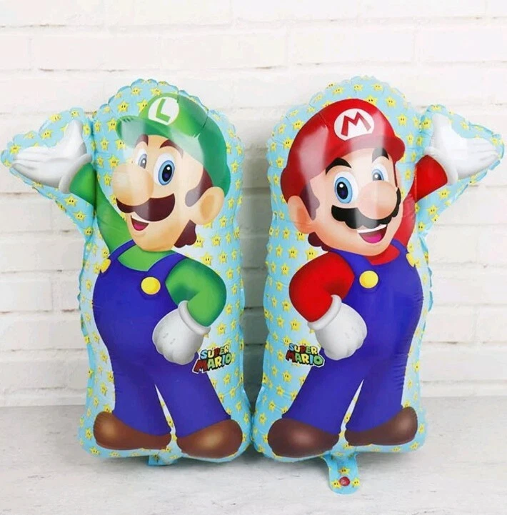 XL SUPER BIG 27'' Super Mario Bros 2x Helium Balloons Birthday Party FAST USA - Image 4 of 4