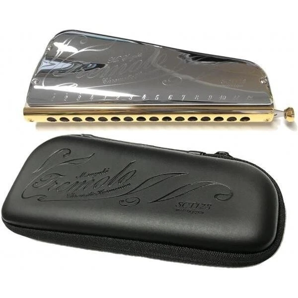 Suzuki SCT-128 Tremolo Professional Chromatic 16 Hole Harmonica Japan New - Image 2 of 4