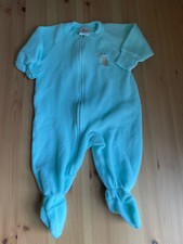 Vintage Carters  s Blanket Footed Sleeper Pajamas Unisex Baby 6-12 Months Aqua