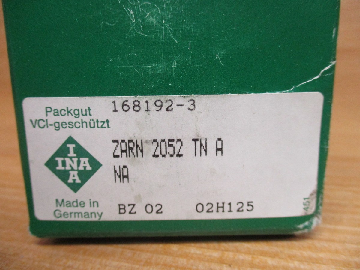 INA ZARN 2052 TN A NA Combo Needle Roller Bearing | eBay