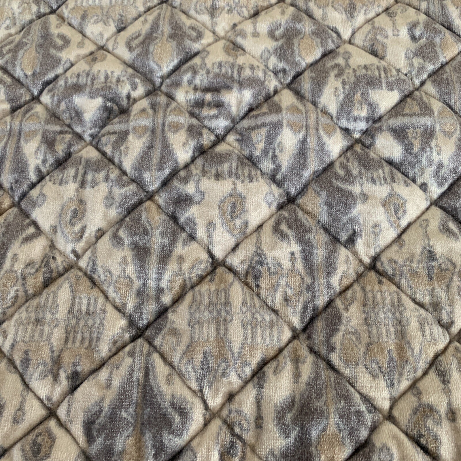Pottery Barn Sonja Ikat Velvet King Pillow Shams, Purple (2)