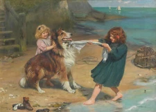 Arthur John Elsley Won't You Try? Giclee Canvas Print Various Sizes