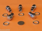5 CHROME MAG WHEEL NUTS 1/2"UNF LEFT HAND SUIT EARLY CHRYSLER DODGE PLYMOUTH ETC