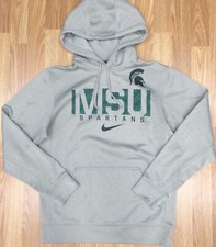 MICHIGAN STATE SPARTANS THERMA-FIT HOODIE SWEATSHIRT TEAM COLORS Sz SMALL, S