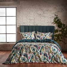 EW by Edinburgh Weavers Aretha Paisley Premium Cotton Sateen Duvet Set 