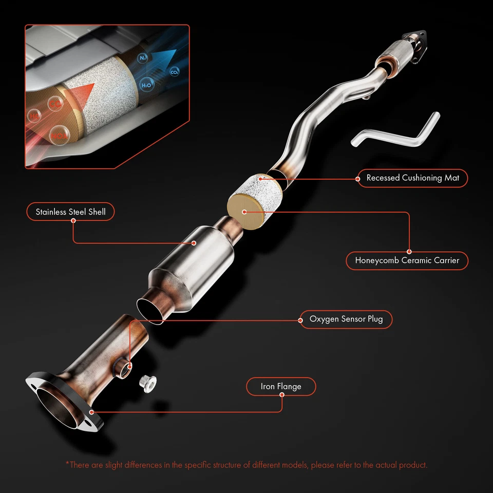 New Catalytic Converter with Gasket and Bolts for Saturn Ion 2003-2004 L4 2.2L - Image 4 of 4