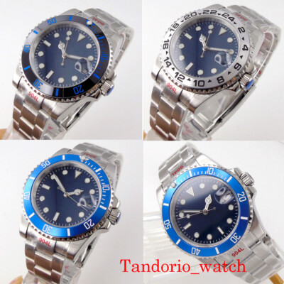 40mm Bliger Blue Dial Sapphire Crystal Luminous Japan NH35A Automatic Men Watch
