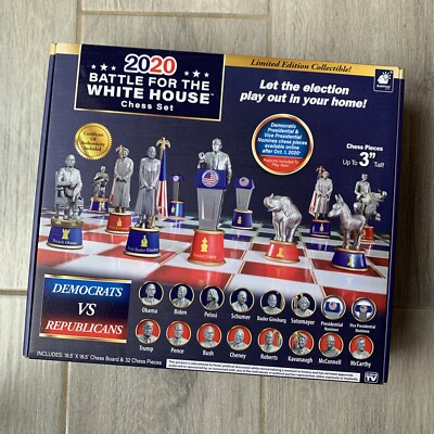 2020 Battle For White House Gold Edition Chess Set includes COA, a7