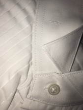 New 16.5 X 35 Comfy Collar Men  s White Wing 1/4 Pleated Tuxedo Shirt