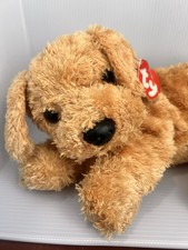 Ty Classic SILK Plush SKIPPY Golden Retriever Puppy Dog 2001 New Imperfect Tag