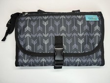 Kopi Baby Portable Diaper Changing Pad Clutch Travel Mat Gray Arrows Pattern