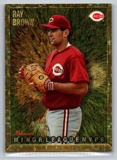 Ray Brown 1995 Bowman - Minor League MVPS Gold Foil Cincinnati Reds 236 RC