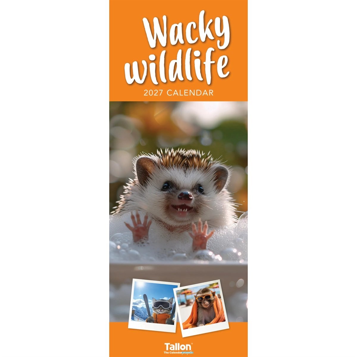 Wacky Wildlife Slim Calendar 2027, Wall Calendars, Month To View, Animals, Gift