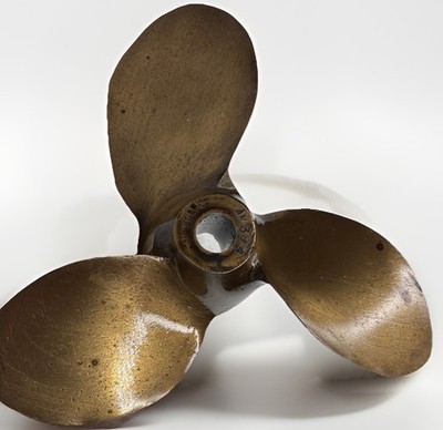 Vintage Michigan Chris Craft Brass Propeller Equi-Poise Commander AM-394 MERC