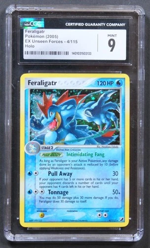 Feraligatr 4/115 Unseen Forces Holo CGC 9 - Flawless Holo 💎