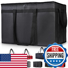Civjet Insulated Food Delivery Bag Xxxl Insulated Reusable Grocery Cooler/Hot