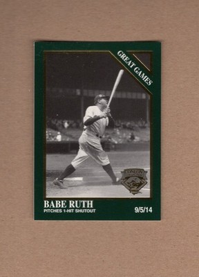 #1405 BABE RUTH, Yankees ~ 1914 Providence | 1995 Megacards/Conlon Collection NM