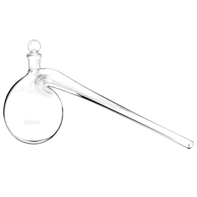 250ml Glass Distillation Retort Round Bottom High Temp Lab Borosilicate Flask