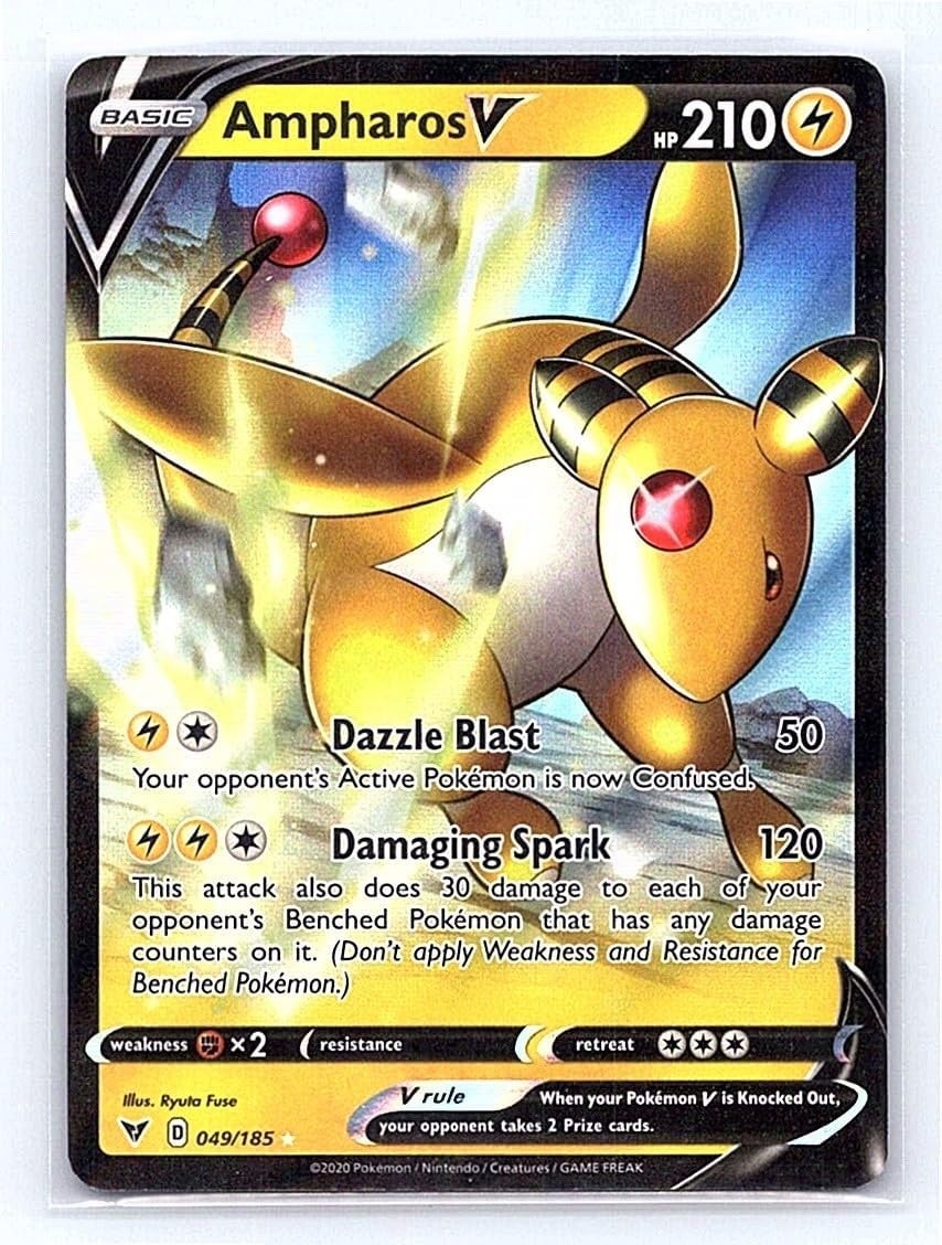 Pokemon - Vivid Voltage - Ampharos V - 049/185 - NM/M