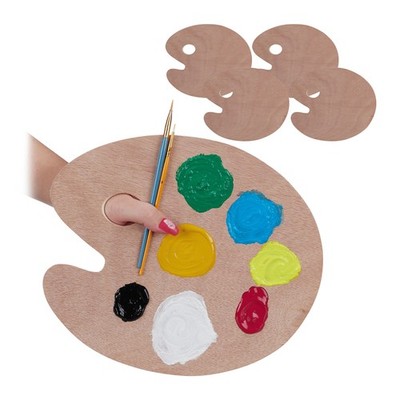 Mischpalette, Farbpalette, Farbmischpalette 5er Set, Acrylfarben Palette Holz