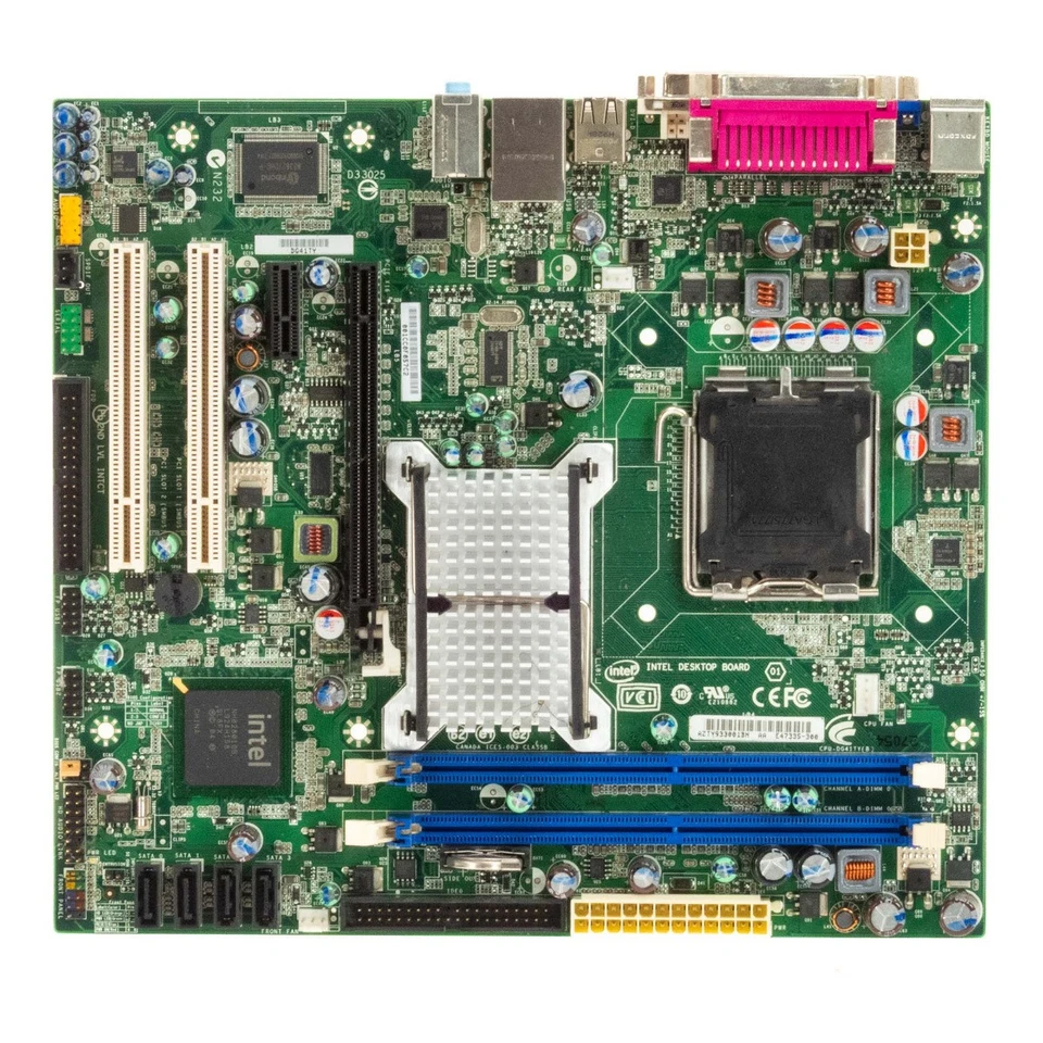 Carte Mère INTEL DG41TY SOCKET LGA775 DDR 2 PCIe PCI SATA IDE E47335 mATX - Photo 2/3
