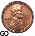 1926-S Lincoln Cent Wheat Penny, Choice BU++