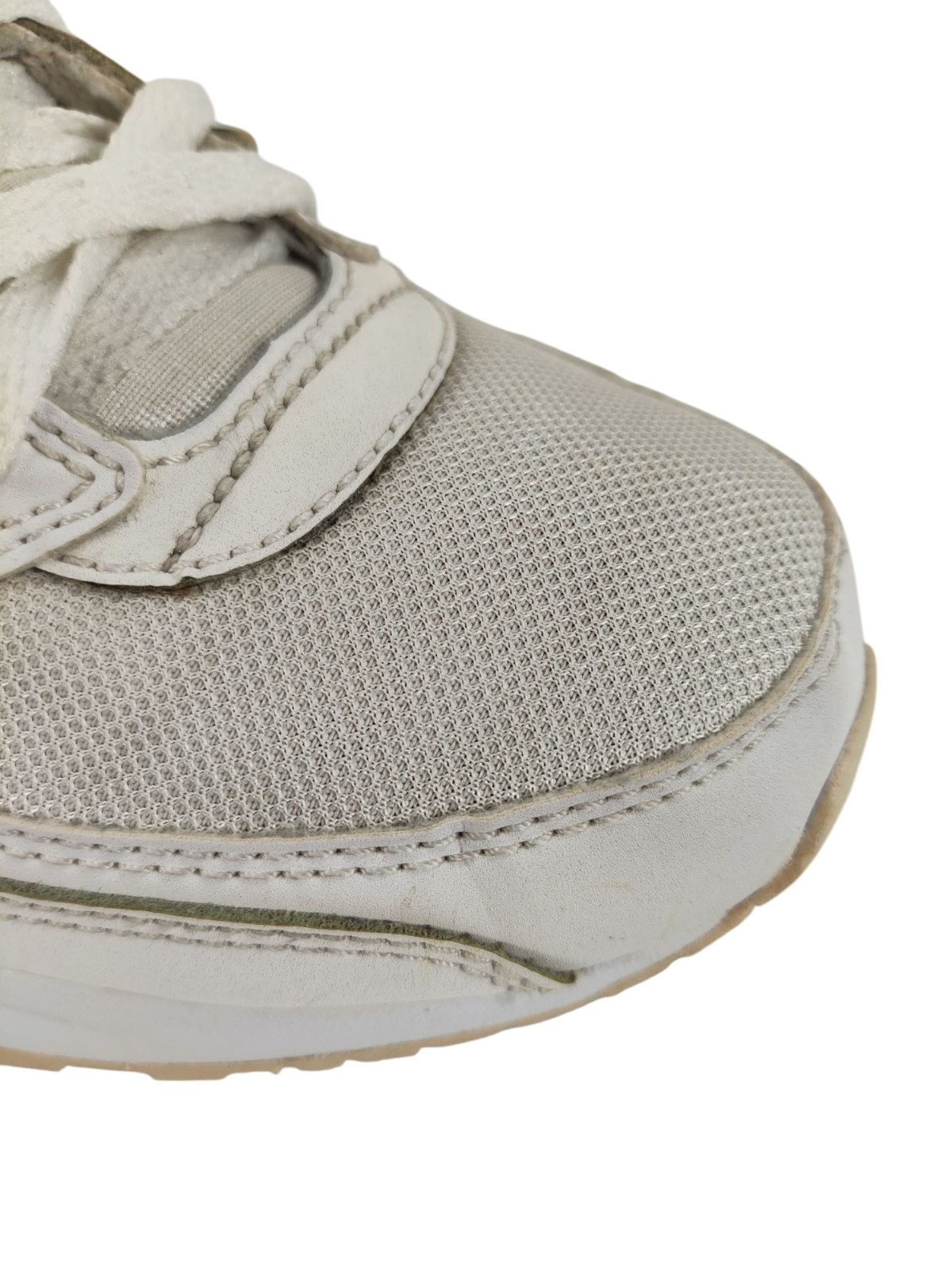 Nike Air Max Command Flex Shoes Girls Size US 7Y Triple White Sneakers Runners image 5