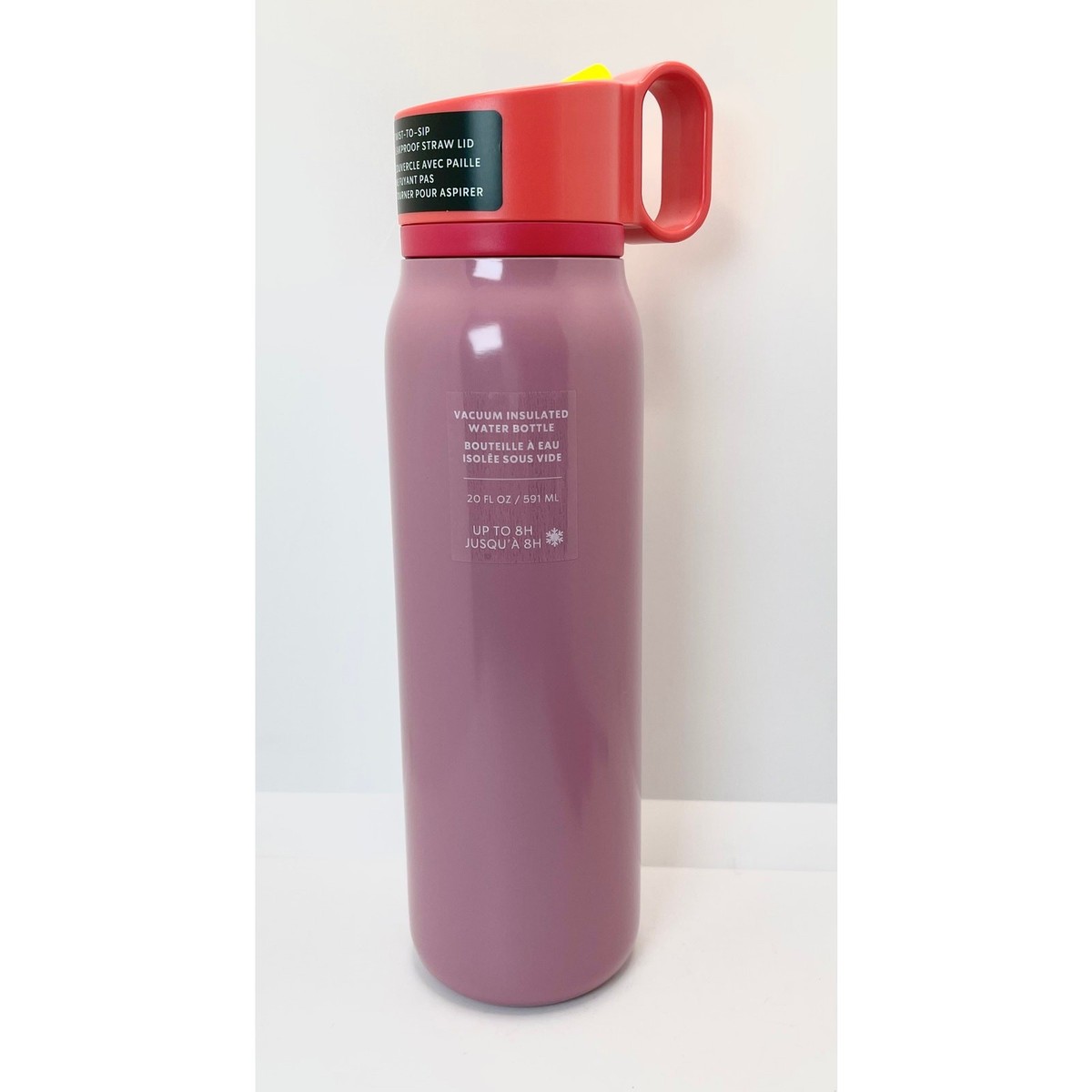 Starbucks Twist to Sip Flip Straw Purple Plum Stainless Steel