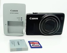 Canon PowerShot SX600 HS 16MP 18X SD with charger Black Tested and working