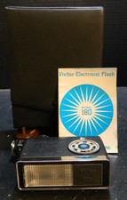 Vintage Vivitar Model 180 Electronic Flash Unit w/ Case  Instructions Excellent