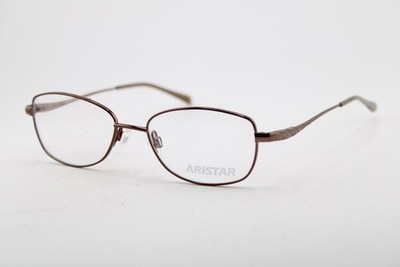 NEW CHARMANT ARISTAR AR16384 COL-535 BROWN GUNMETAL AUTHENTIC EYEGLASSES 50-16