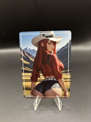 Erza Fairy Tail Waifu Card TCG Full Art Waifu Legends Custom Goddess Anime