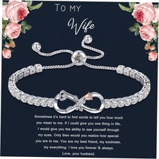 Valentines Day Gifts for Her, Infinity Bracelets for Women Teen Girl Gifts Trend