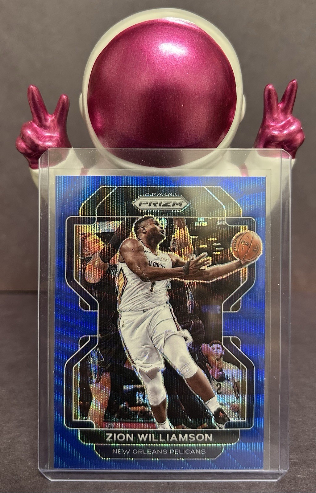 2021-22 Panini Prizm - Zion Williamson #108 Blue Wave Prizm