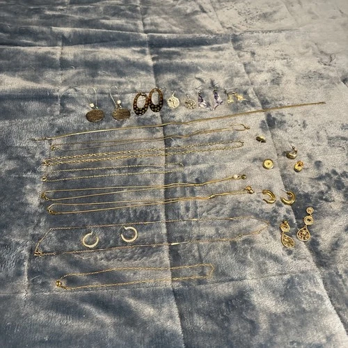 Vintage costume jewelry necklaces 8 And Pierced Earrings 9 Avon(2) Monet (1)