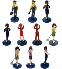 Trading Figure 10 pcs Set Tetsudo Musume Railway Uniform Collection Anime限定版