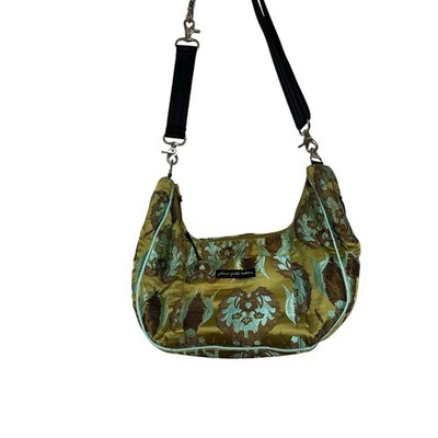 Petunia Pickle Bottom Touring Tote Diaper Bag Green Gold Blue Baby Bag
