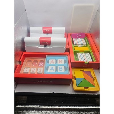 Osmo Genius Starter Kit Coding & Creative Game Pieces Lot - Incomplete Set As Is