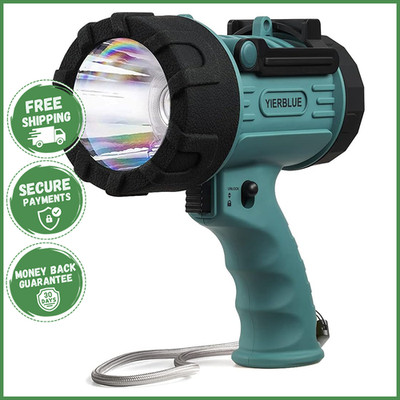 RECHARGEABLE SPOTLIGHT LED 6000 LUMEN Light Handheld Flashlight Searchlight