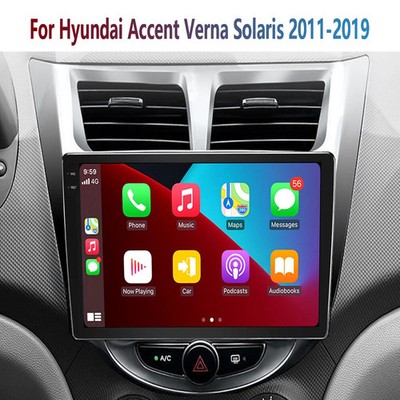Android 12 Car Stereo Radio Carplay FM For Hyundai Accent Verna Solaris 2011-19