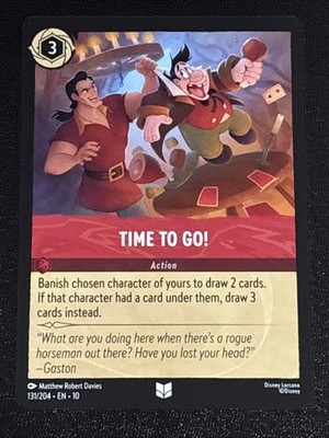 Disney Lorcana Whispers in the Well Time To Go! 131/204 NM
