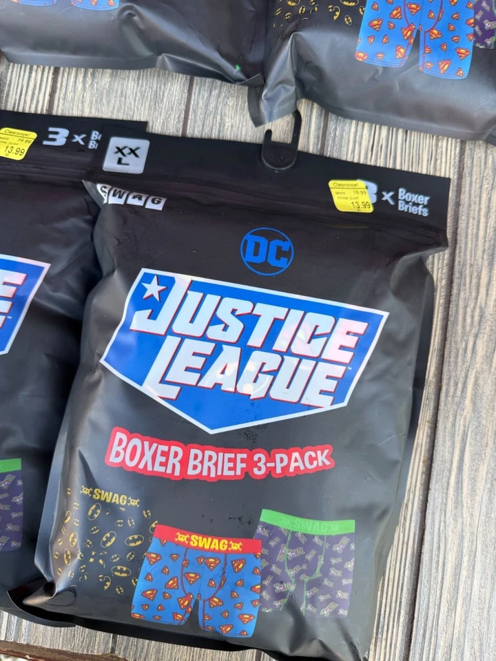 Paquete de 3 calzoncillos boxer Justice League XXL lote de 7 paquetes 21 pares SWAG Foto 2 de 4