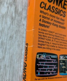Donkey Kong Classics 1988 Nintendo NES Authentic Box, Manual & Sleeve Only 